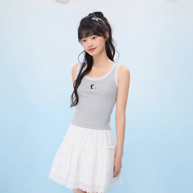 ZIHAN Tank Tops Women's Gray-3