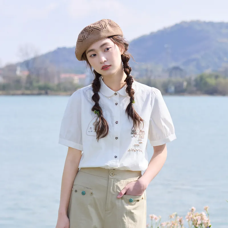 ZIHAN Shirts Women's Ecru-2
