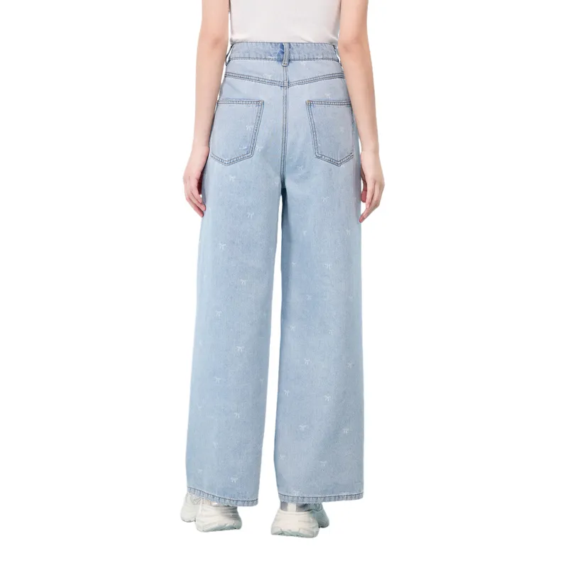 ZIHAN Jeans Women's Light Denim Blue-1