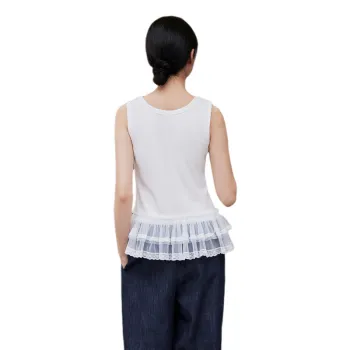 ZIHAN Tank Tops Women's White