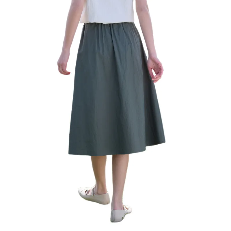 ZIHAN Casual Long Skirt Women's-11