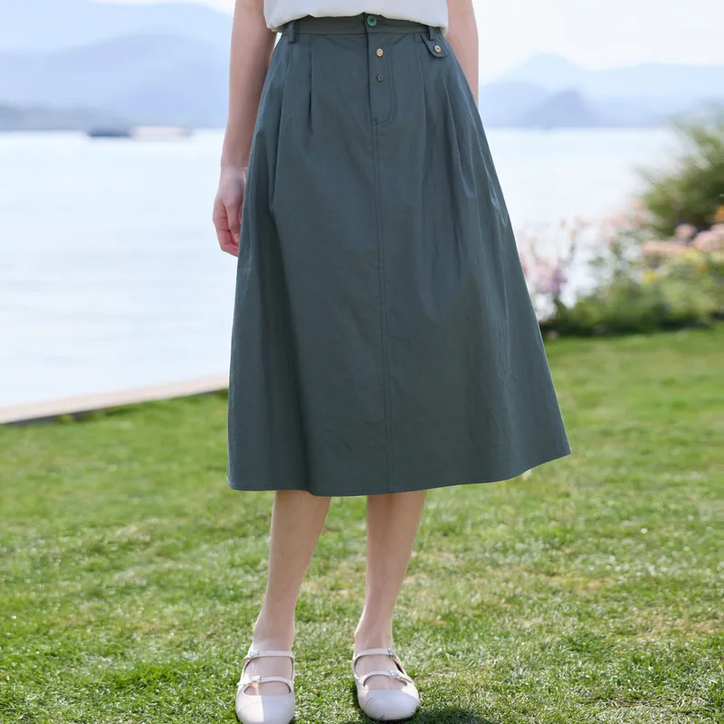 ZIHAN Casual Long Skirt Women's-13