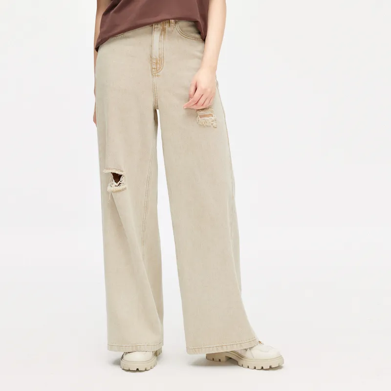 ZIHAN Jeans Women's Khaki-3
