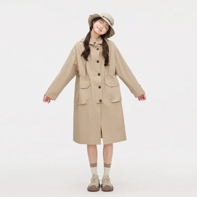 ZIHAN Trench Coat Women's Khaki-2
