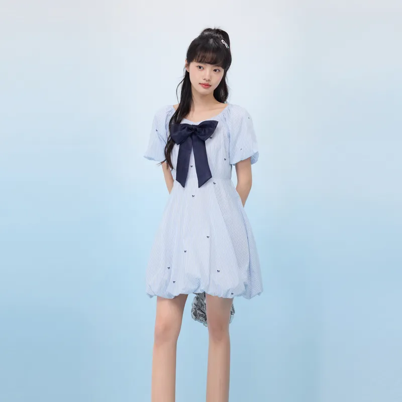 ZIHAN Short Sleeved Dress Women's-3