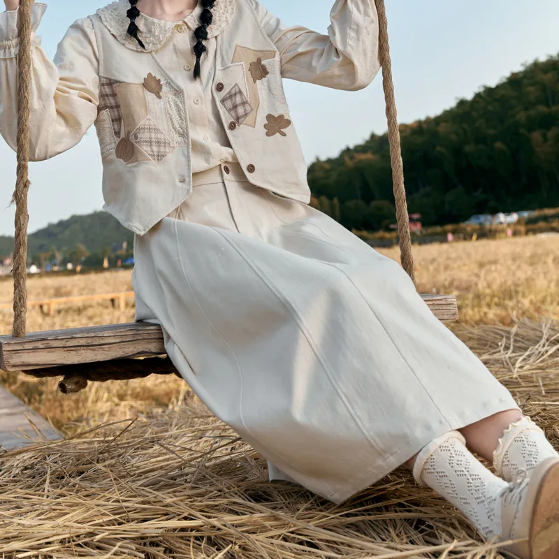 ZIHAN Casual Long Skirt Women's-9
