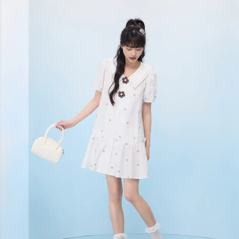ZIHAN Short Sleeved Dress Women's-2
