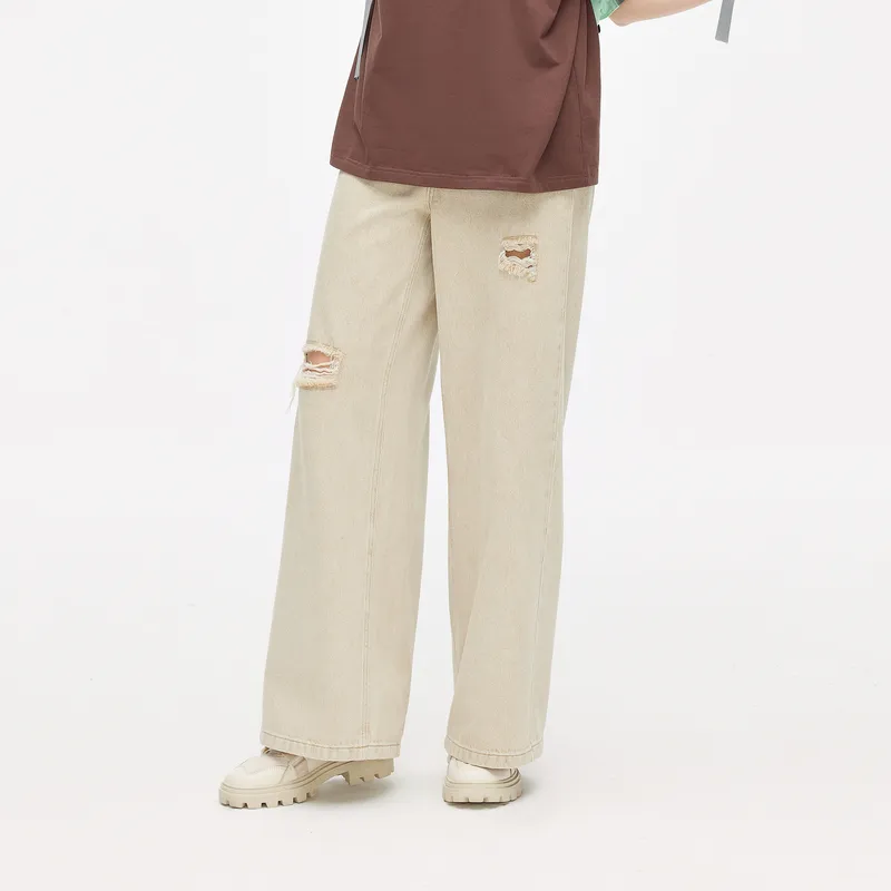 ZIHAN Jeans Women's Khaki-4