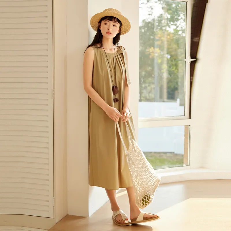 ZIHAN Sleeveless Dresses Women's-5