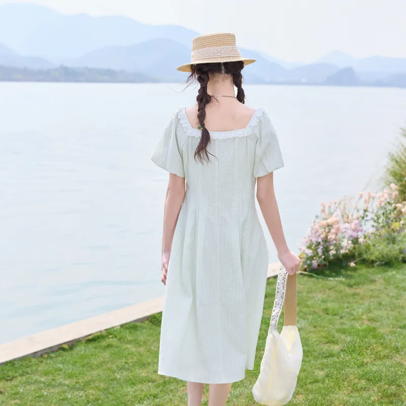 ZIHAN Short Sleeved Dress Women's-8
