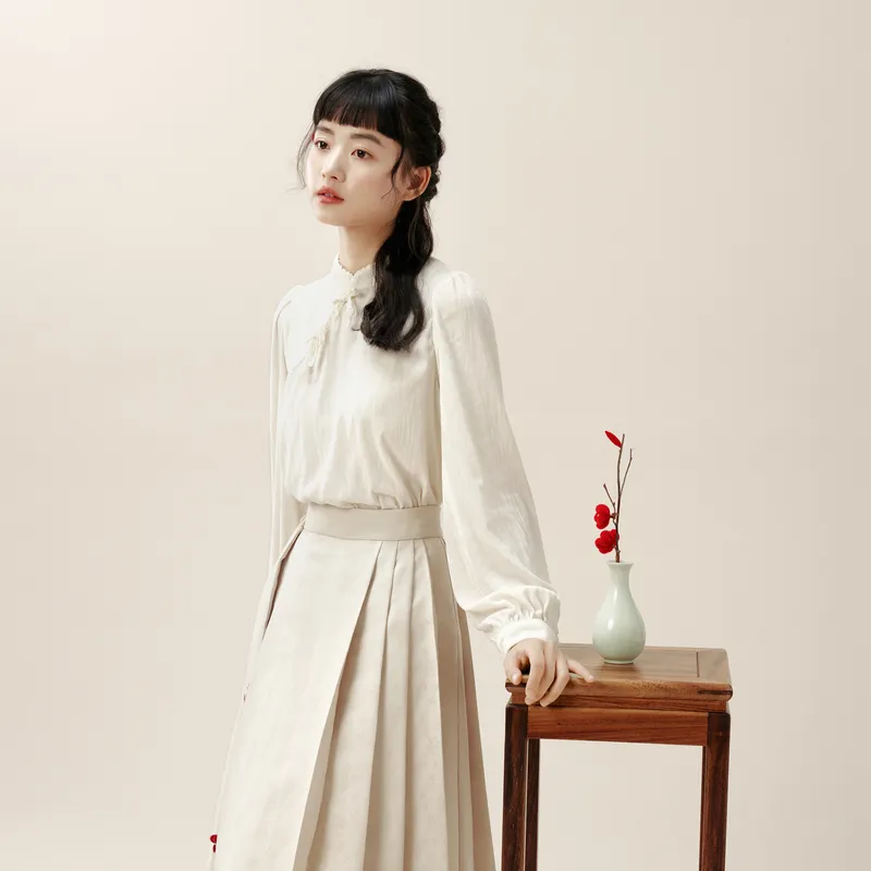 ZIHAN Shirts Women's Beige Gold-2