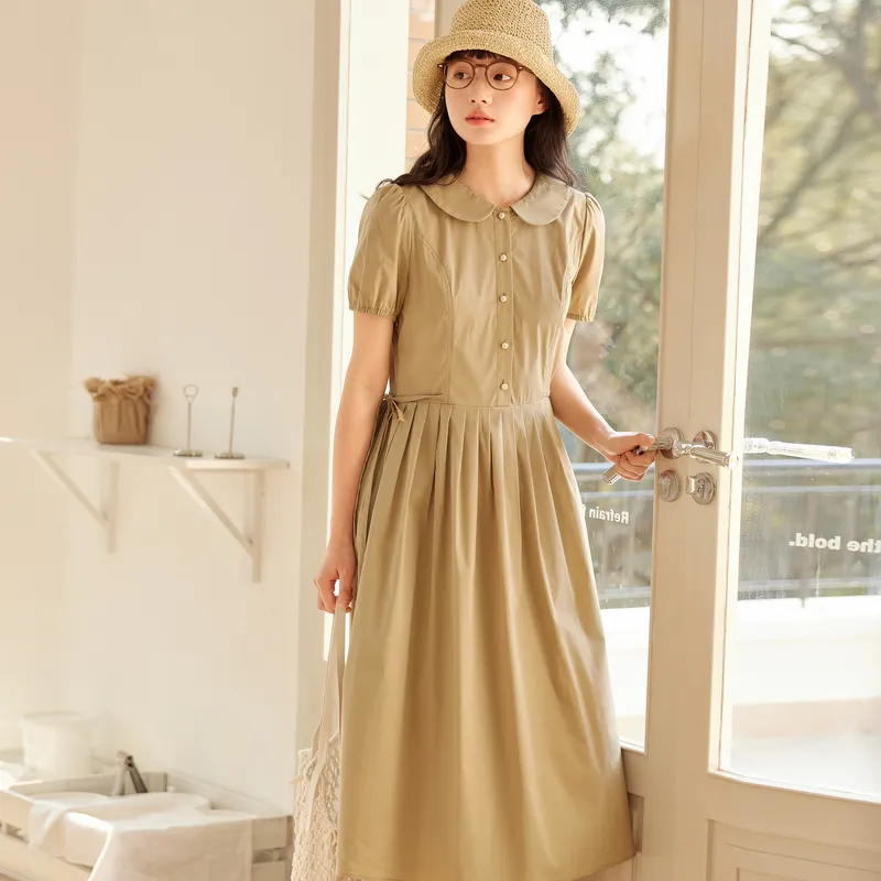 ZIHAN Short Sleeved Dress Women's-7