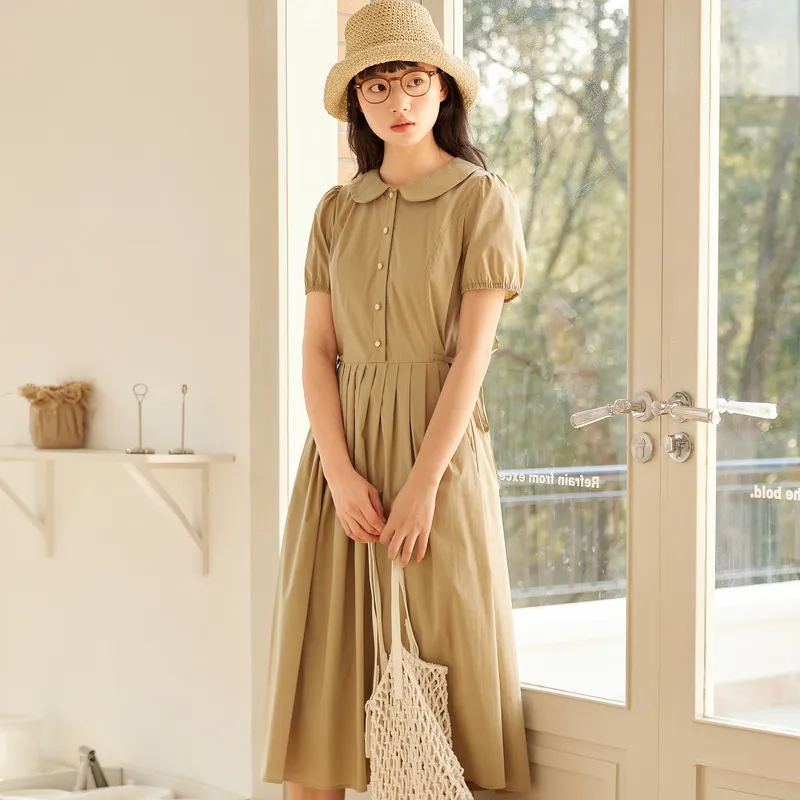 ZIHAN Short Sleeved Dress Women's-5