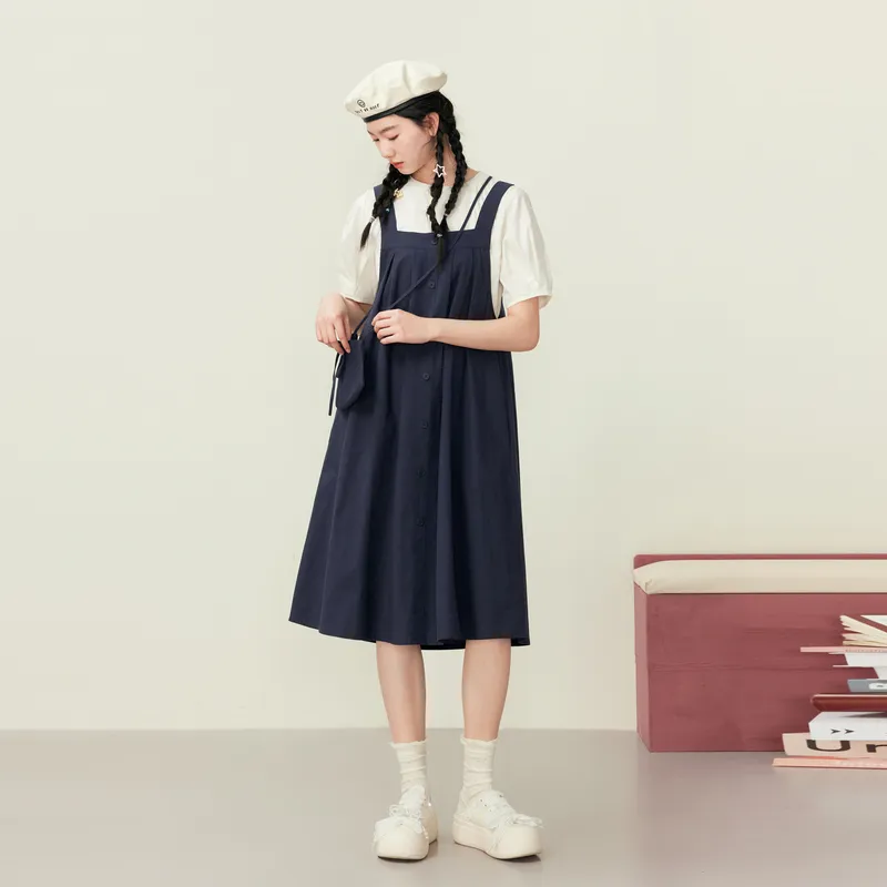 ZIHAN Skirt Set Women's Deep Navy Blue-3