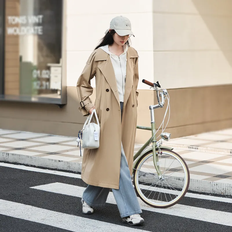 ZIHAN Trench Coat Women's Khaki-2