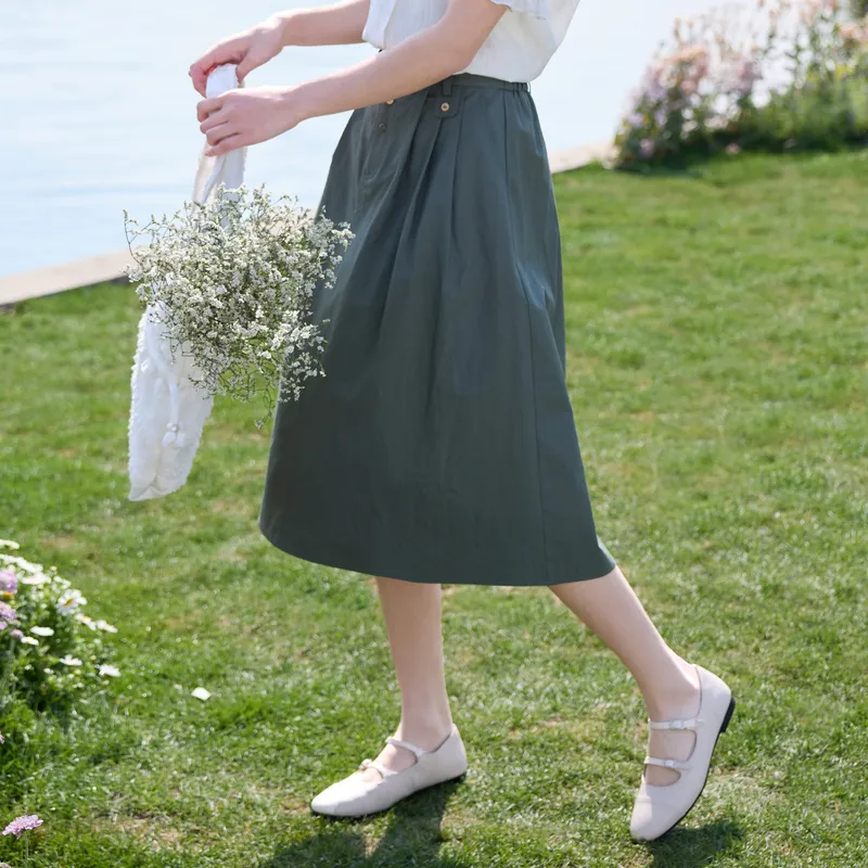 ZIHAN Casual Long Skirt Women's-12