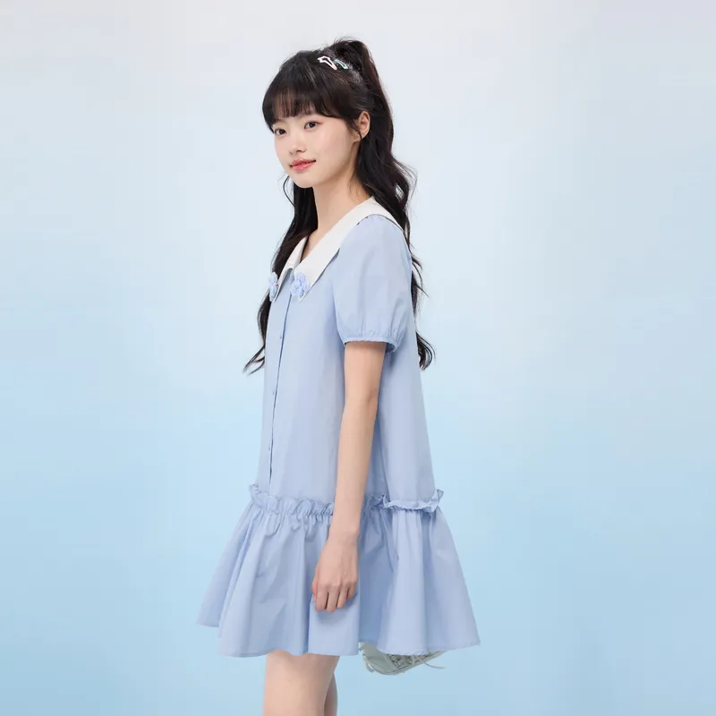 ZIHAN Short Sleeved Dress Women's-9