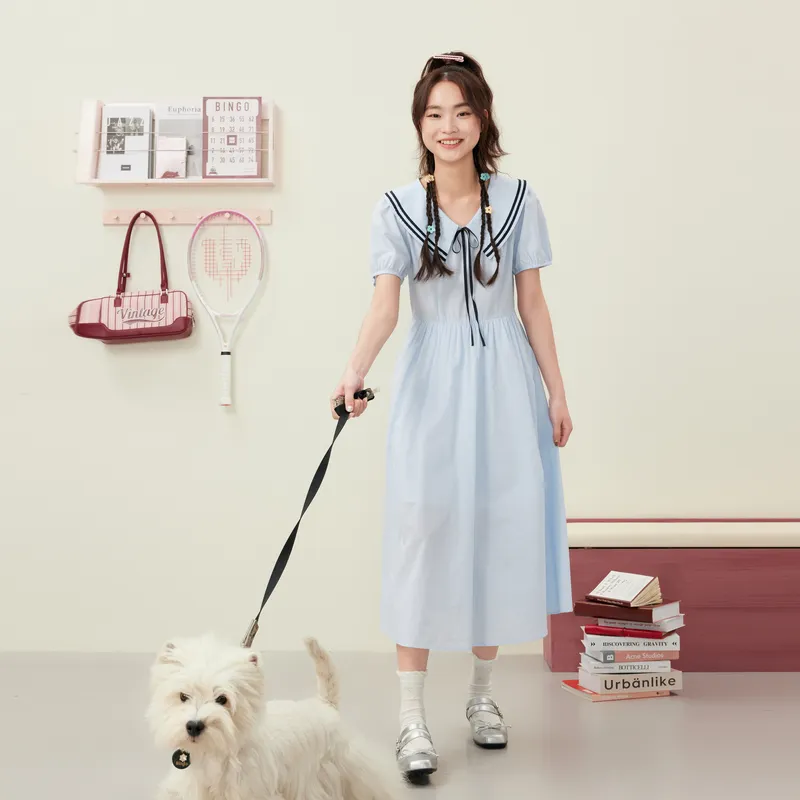 ZIHAN Short Sleeved Dresses Women's-3
