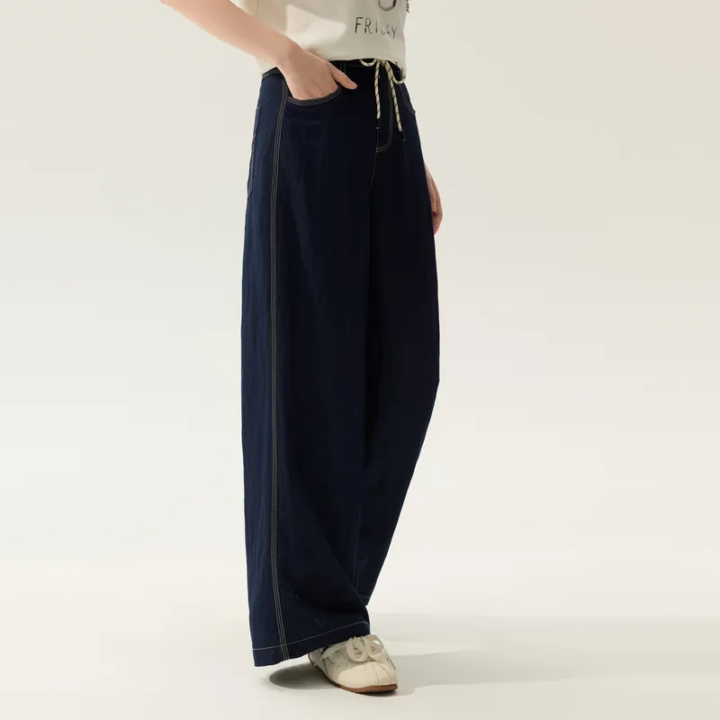 ZIHAN Jeans Women's Denim Blue-3