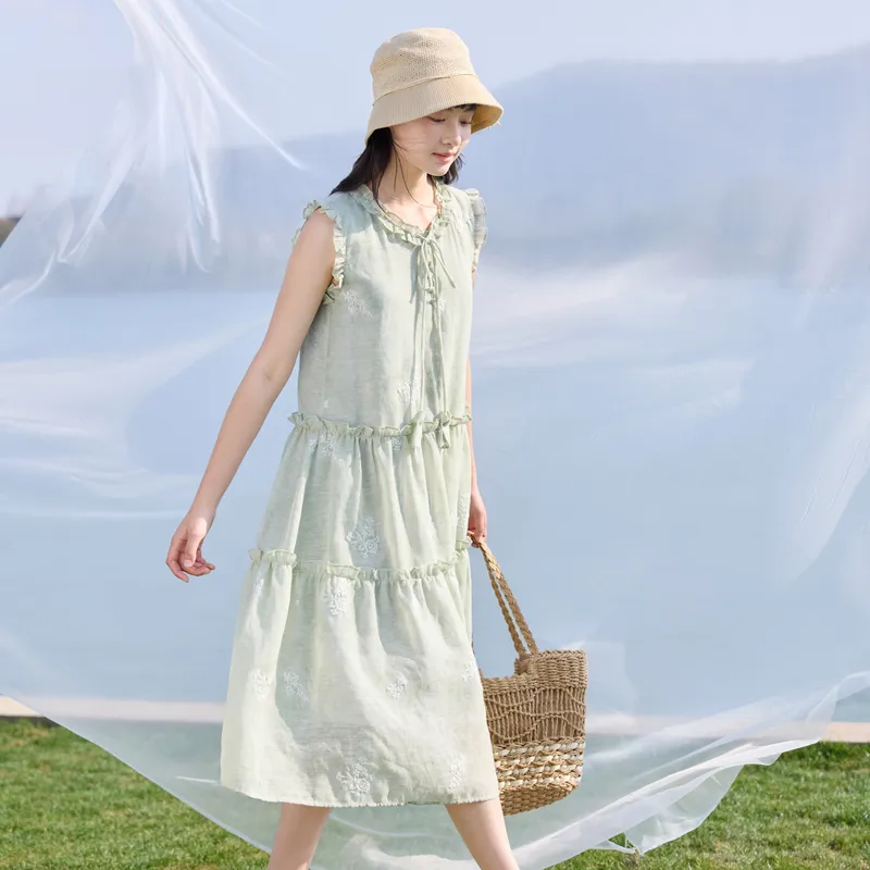 ZIHAN Sleeveless Dresses Women's-3