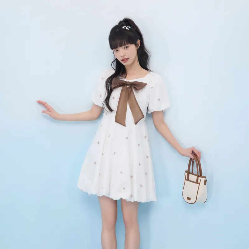 ZIHAN Short Sleeved Dress Women's-4