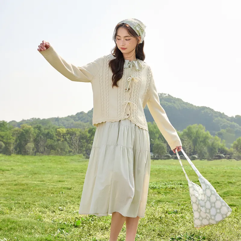ZIHAN Long Sleeved Dress Women's-8