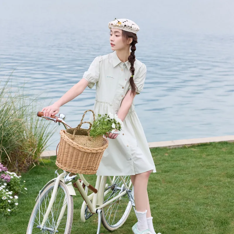 ZIHAN Short Sleeved Dress Women's-10