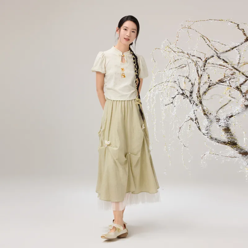 ZIHAN Casual Long Skirt Women's-7