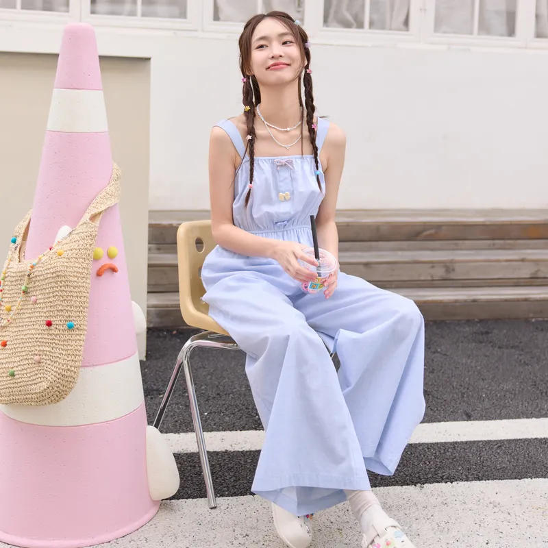 ZIHAN Jumpsuit Women's Light Blue-3
