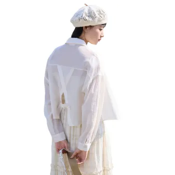 ZIHAN Shirts Women's Beige Gold