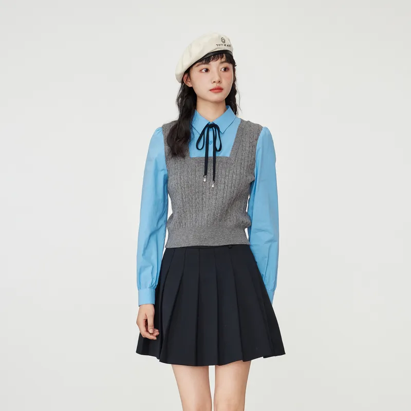 ZIHAN Shirts Women's Gray-4