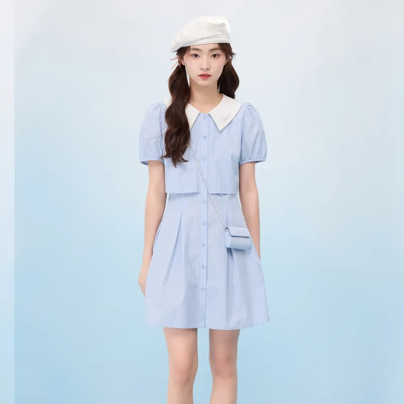 ZIHAN Short Sleeved Dress Women's-3