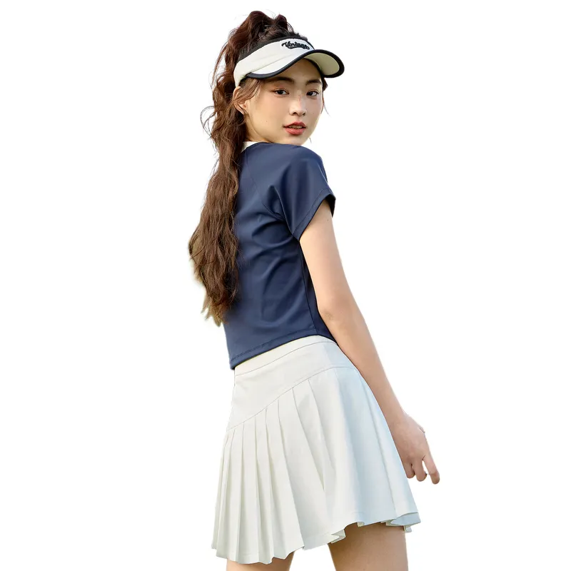 ZIHAN T Shirts Women's Dark Navy Blue-0