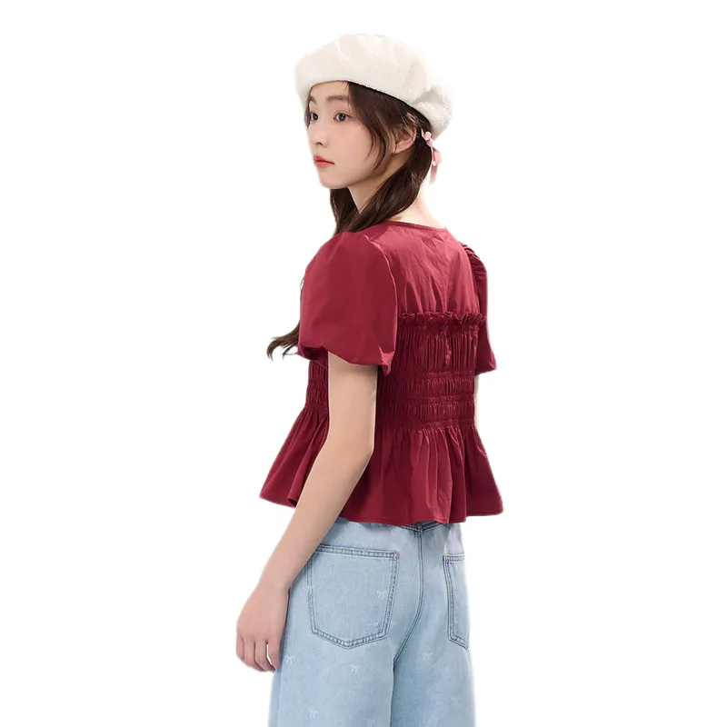 ZIHAN T Shirts Women's Vintage Red-1