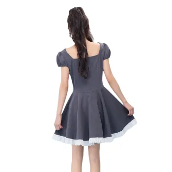 ZIHAN Short Sleeved Dress Women's Gray