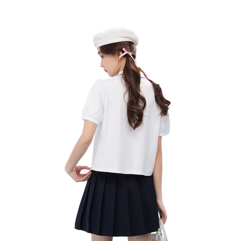 ZIHAN Polo Shirts Women's White-0