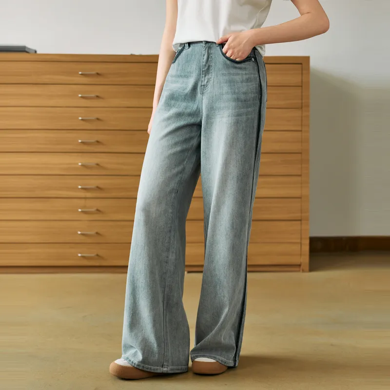 ZIHAN Jeans Women's Gray-2