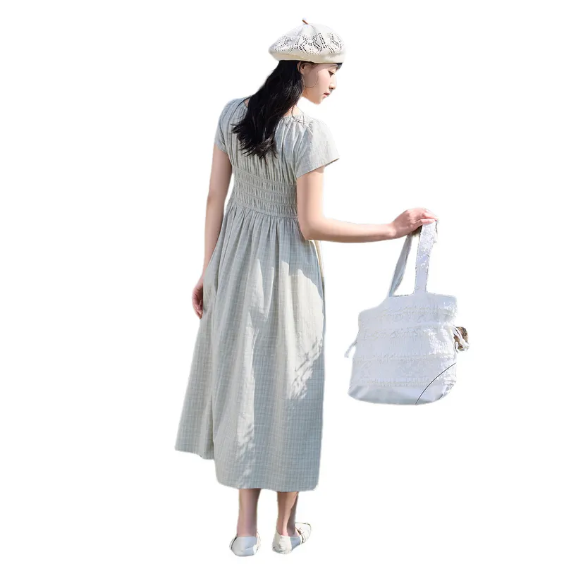 ZIHAN Short Sleeved Dress Women's-6