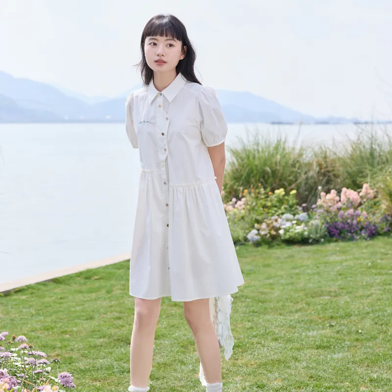 ZIHAN Short Sleeved Dress Women's-3