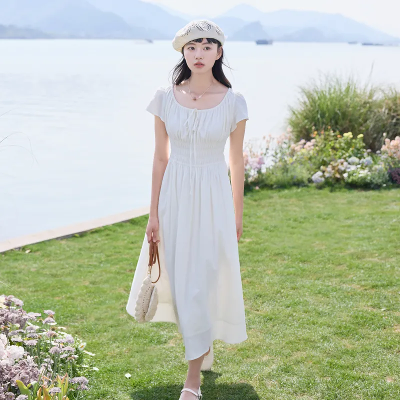 ZIHAN Short Sleeved Dress Women's-4
