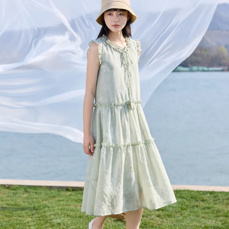 ZIHAN Sleeveless Dresses Women's-1