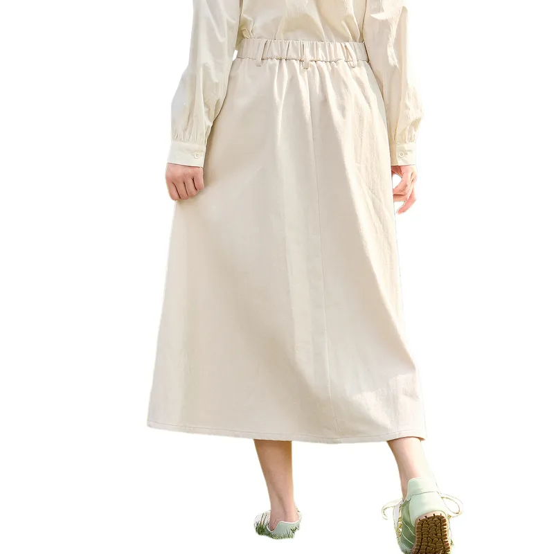 ZIHAN Casual Long Skirt Women's-6