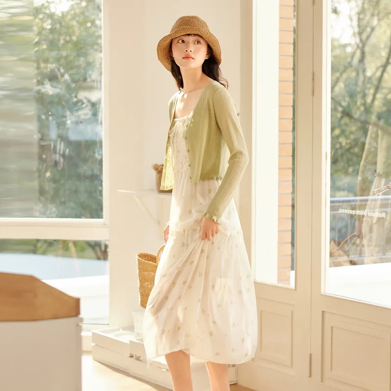 ZIHAN Slip Dresses Women's-3