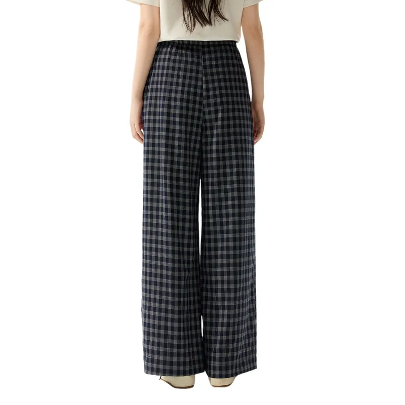 ZIHAN Casual Pants Women's Navy Blue-1