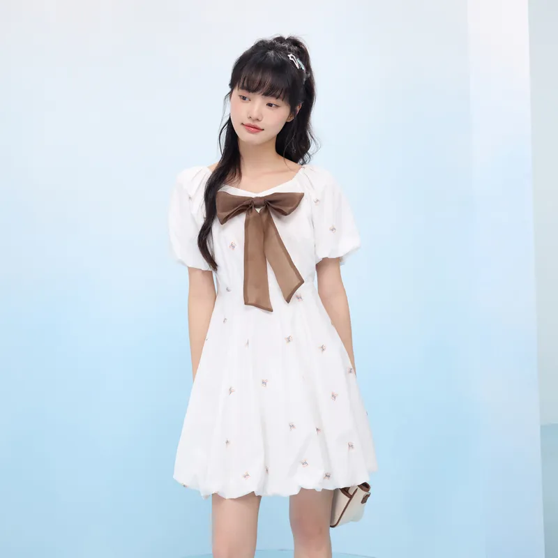 ZIHAN Short Sleeved Dress Women's-7