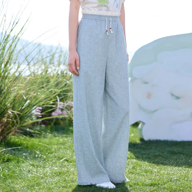 ZIHAN Casual Pants Women's Pine Jasper Green-1