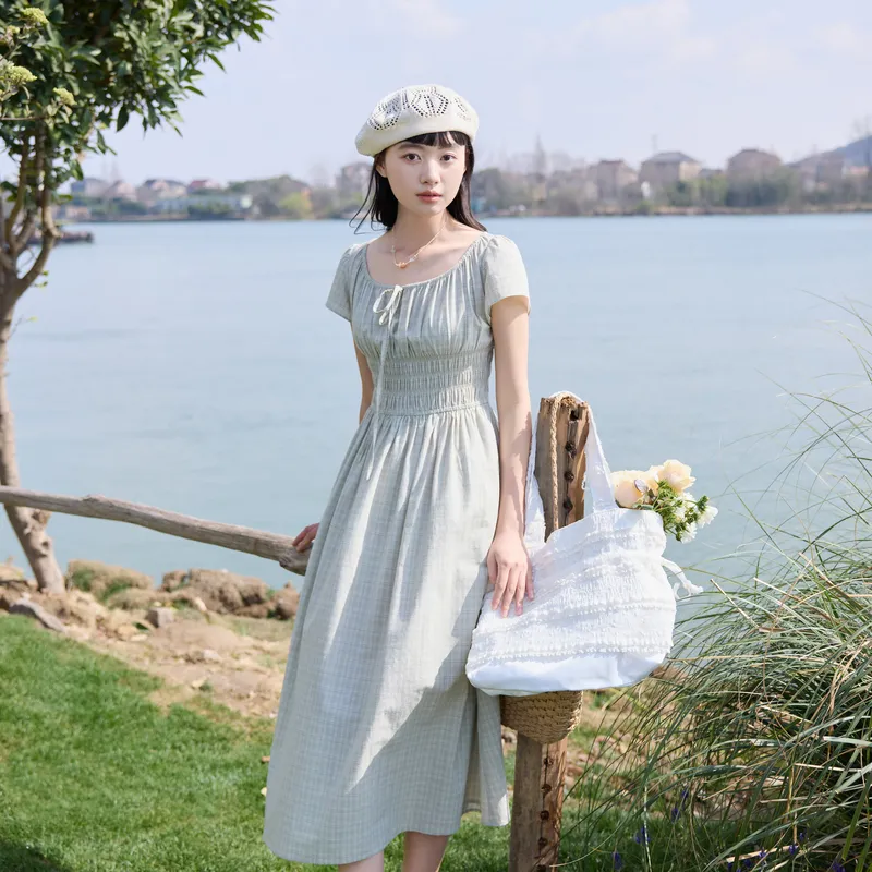 ZIHAN Short Sleeved Dress Women's-7