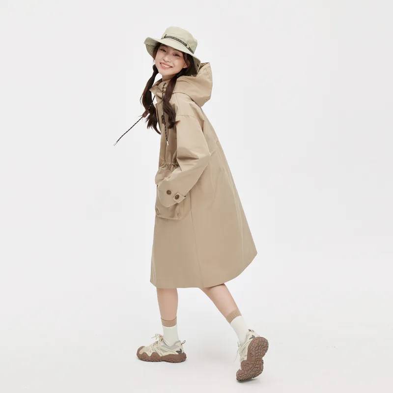ZIHAN Trench Coat Women's Khaki-4
