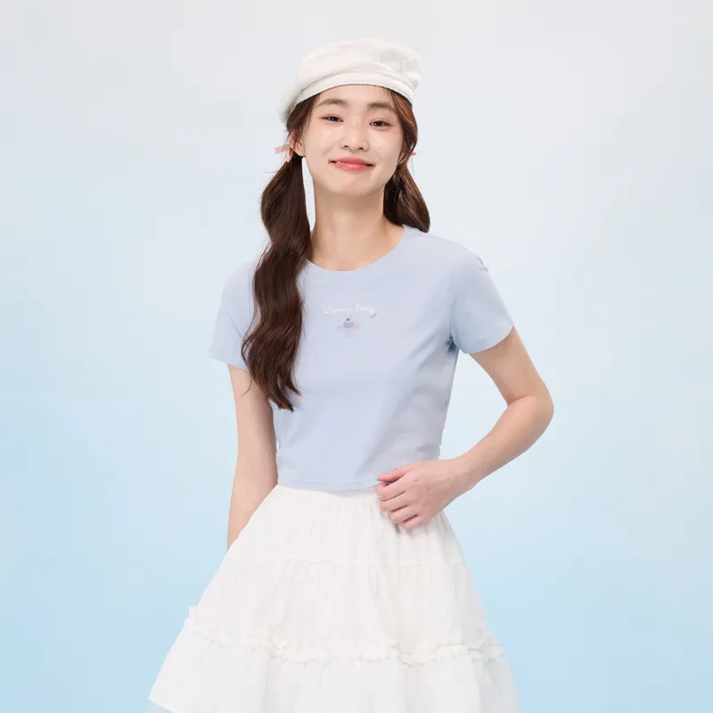 ZIHAN Set in Sleeve T Shirt Women's-9