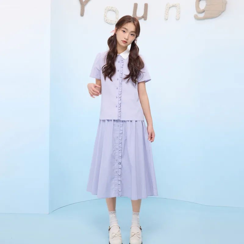 ZIHAN Two Piece Skirt Sets Women's-5